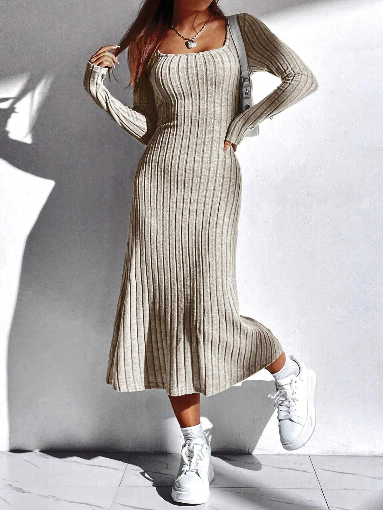 Long Sleeve Dress – Elegant Autumn & Winter Style