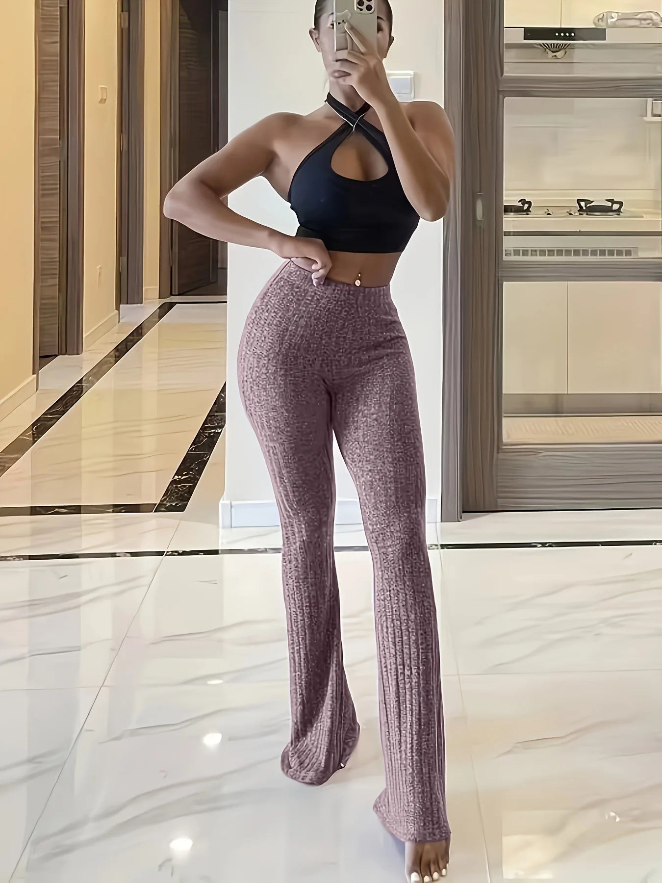 High Waist Flare Leggings – Sleek & Trendy