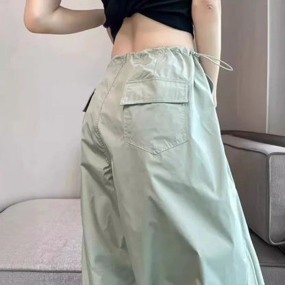 Women's High-Waist Loose Overalls – Summer Paratrooper & Jazz Dance Pants