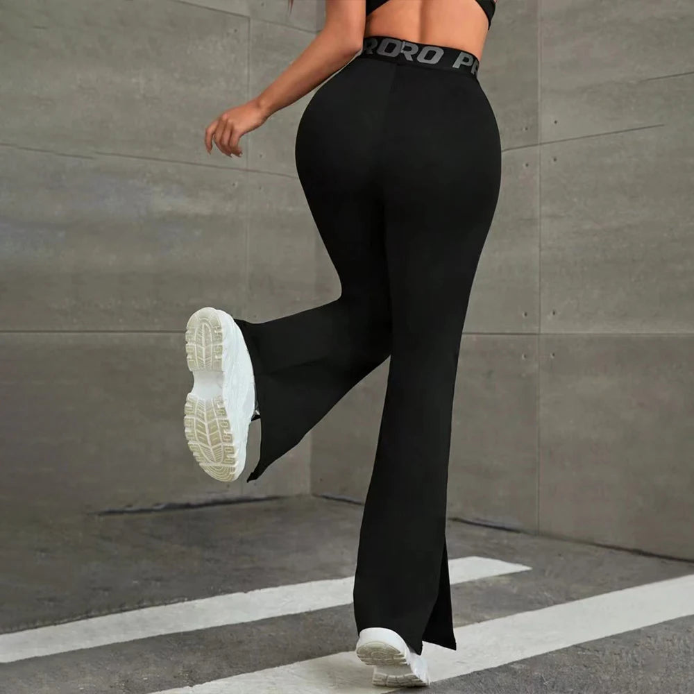 High-Waist Bell-Bottom Fashion Yoga Leggings