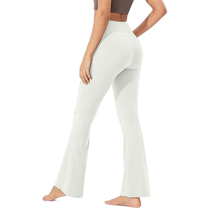 Buttery Soft High-Waist Bootcut Yoga Pants – Tummy Control & Stretch