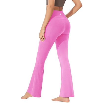 Buttery Soft High-Waist Bootcut Yoga Pants – Tummy Control & Stretch