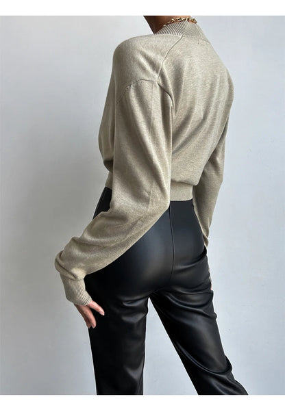 High Waist PU Leather Pencil Pants