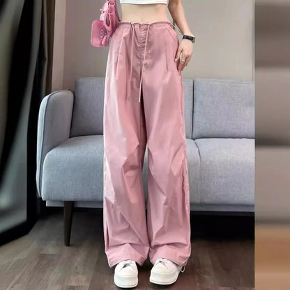 Women's High-Waist Loose Overalls – Summer Paratrooper & Jazz Dance Pants