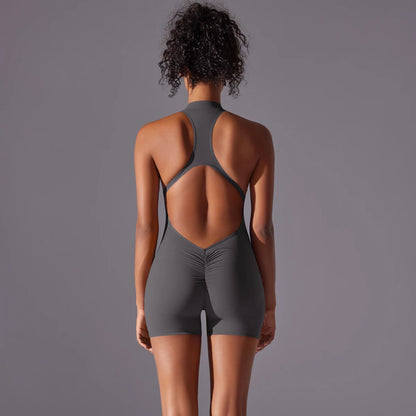 Push-Up Fitness Bodysuit – Breathable & Quick-Dry Yoga Wear