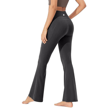 Buttery Soft High-Waist Bootcut Yoga Pants – Tummy Control & Stretch