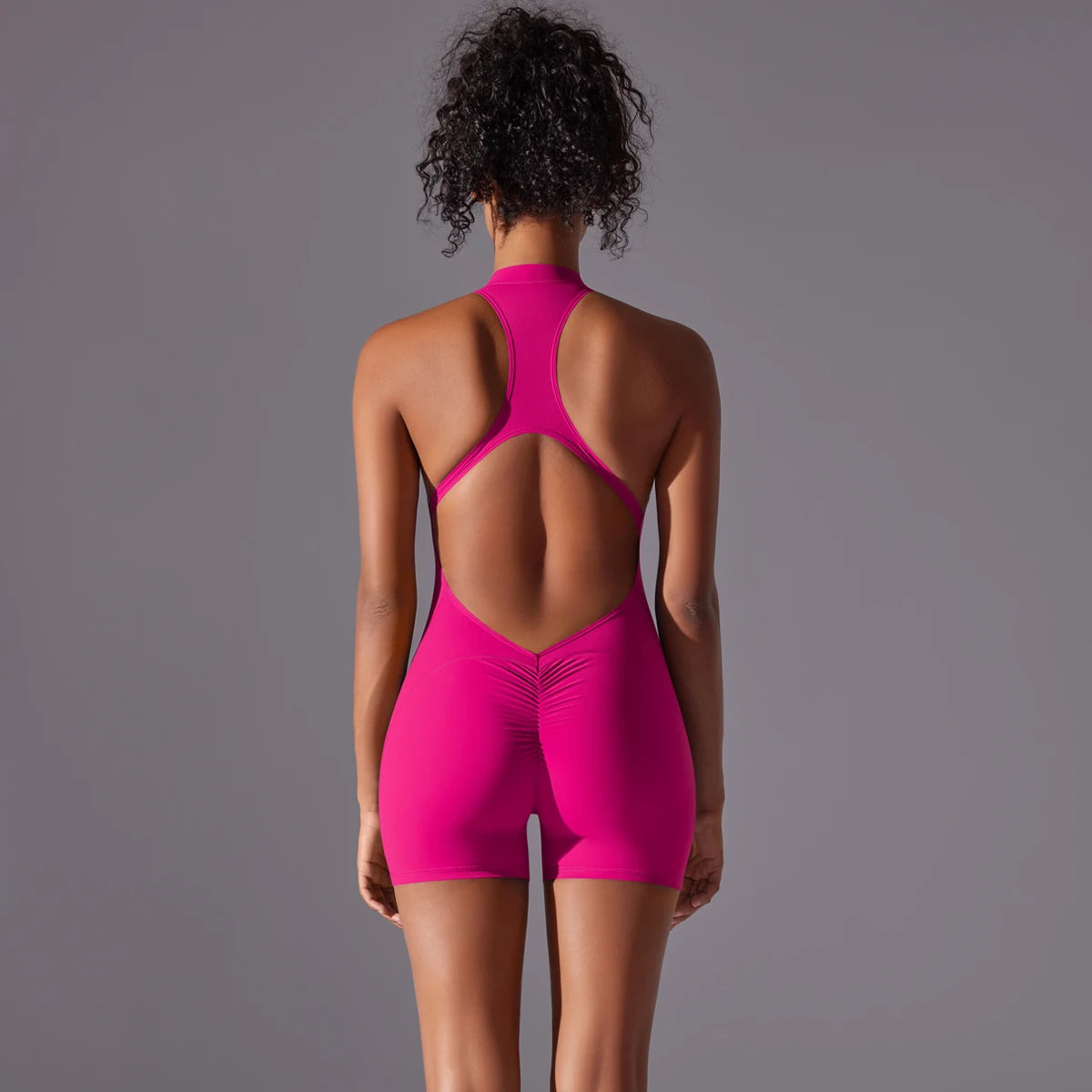 Push-Up Fitness Bodysuit – Breathable & Quick-Dry Yoga Wear